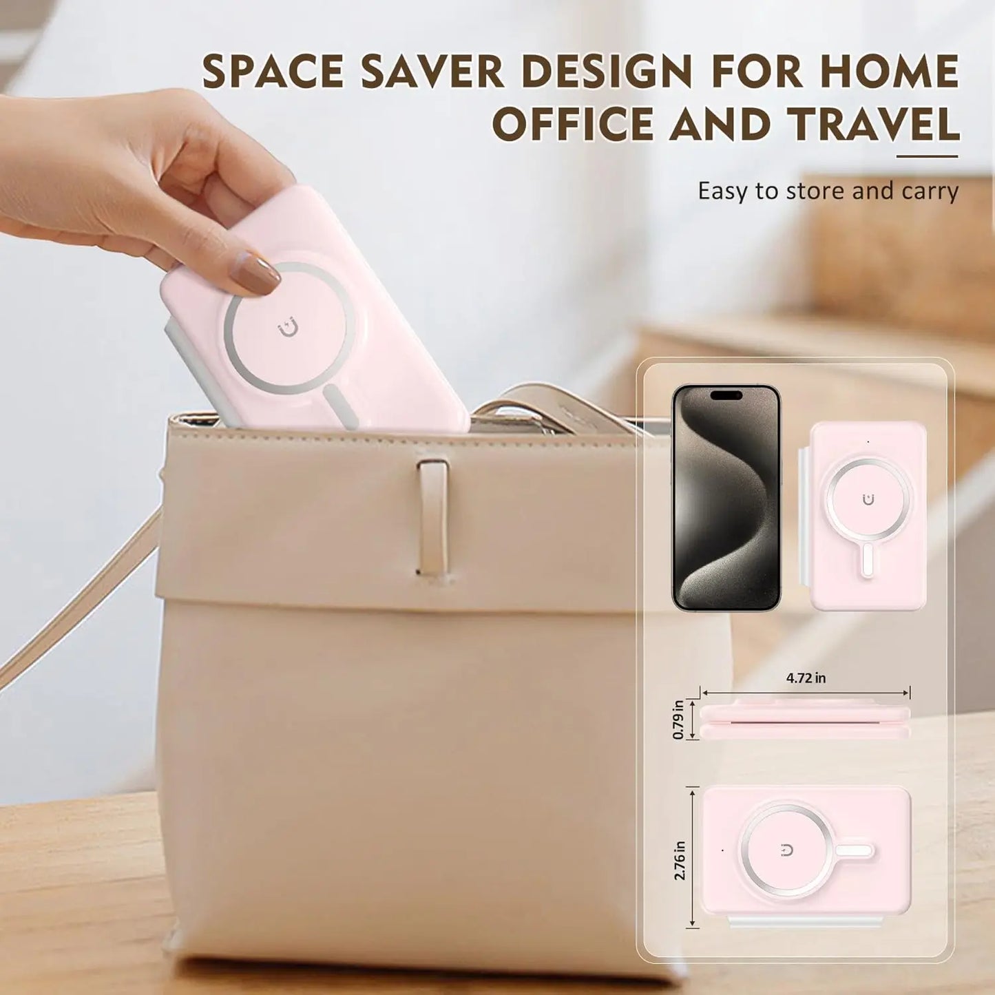 3-In-1 Travel Wireless Charger Station Magnetic Pad