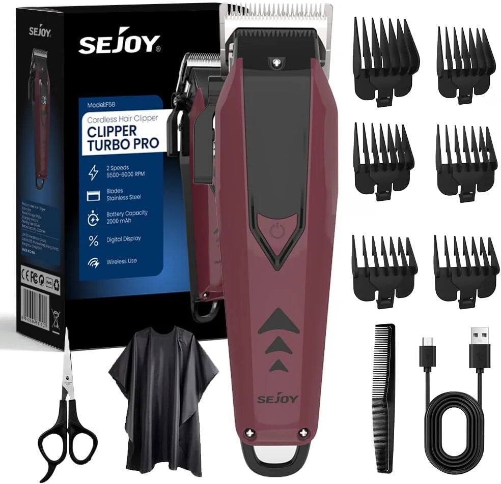 Sejoy Cordless Hair Clippers for Men With LED Display