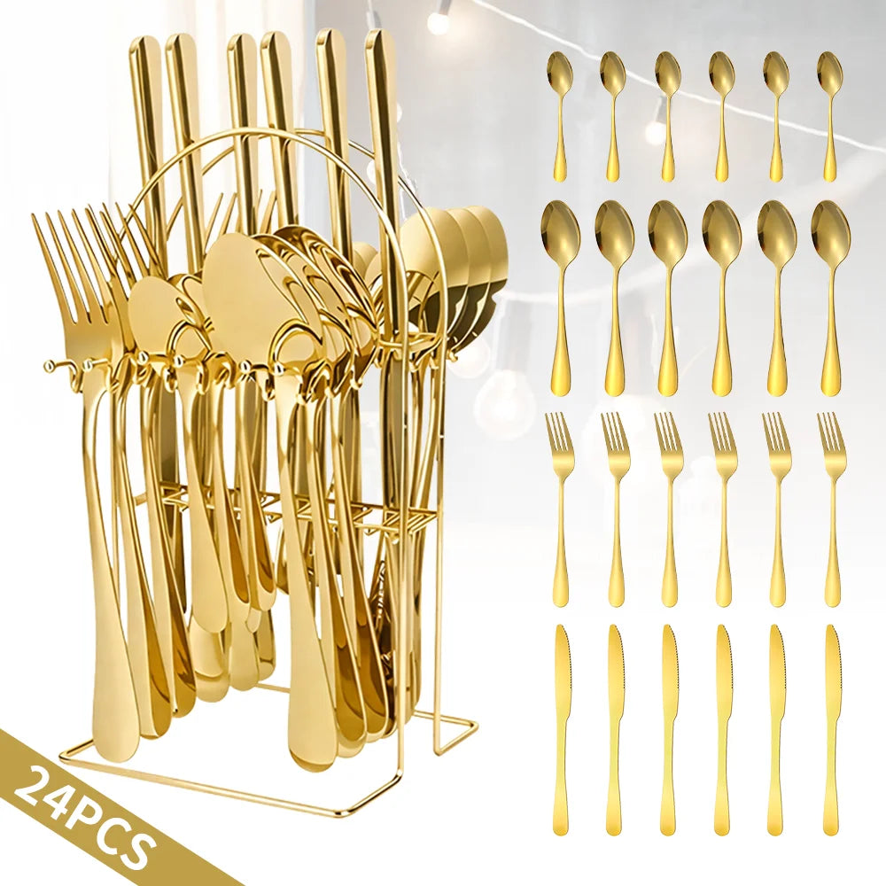Ruiguan 410 Stainless Steel Portuguese Style Cutlery Set
