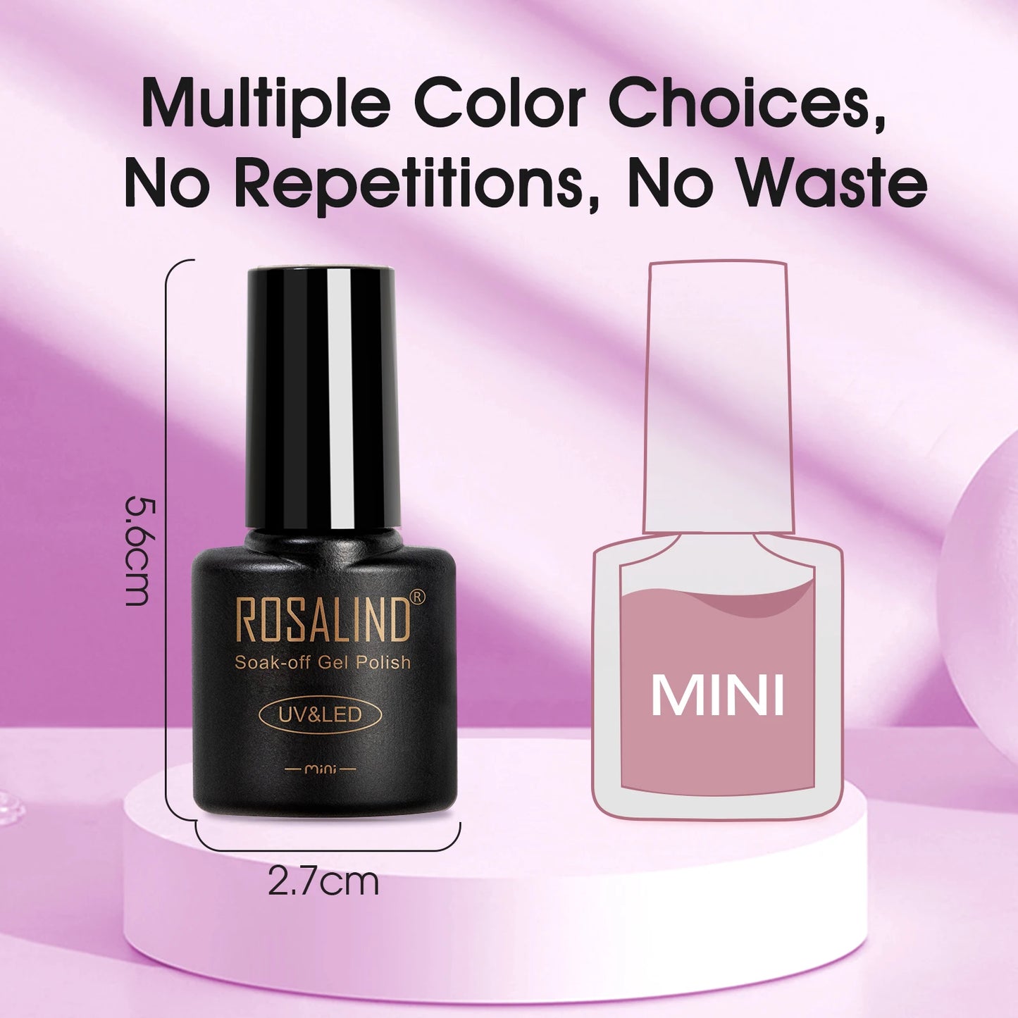 Rosalind Gel Nail Polish With Base And Top Coat 24