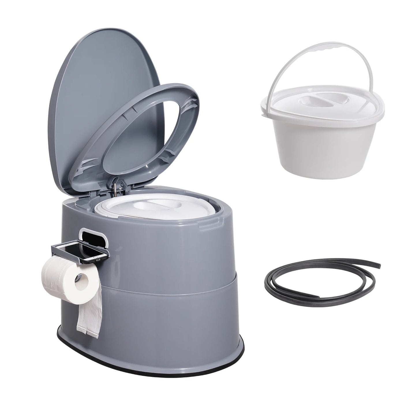 SucceBuy Portable Camping Toilet With Detachable Bucket