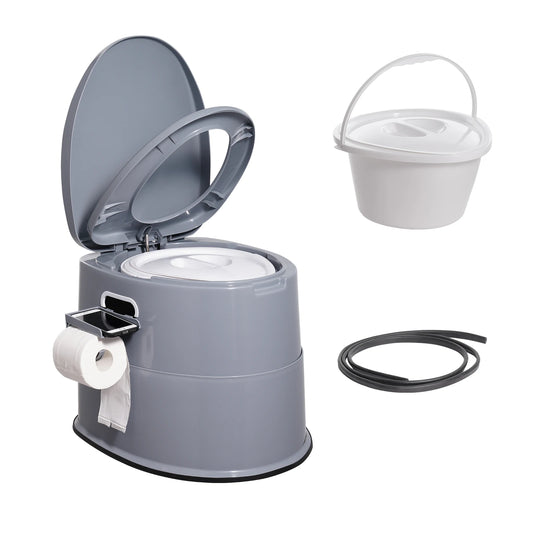 SucceBuy Portable Camping Toilet With Detachable Bucket