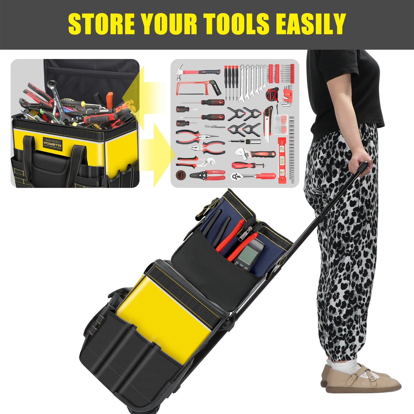 Hign Concerned Waterproof Rolling Bag Extendable Handle