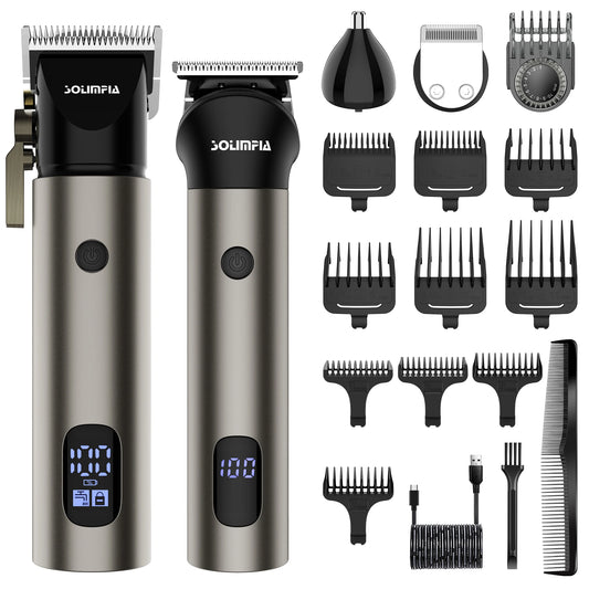 Solimpia Cordless Hair Clipper Set T Blade Barber Kit