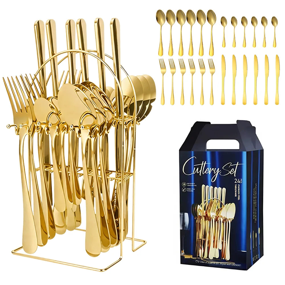 Ruiguan 410 Stainless Steel Portuguese Style Cutlery Set
