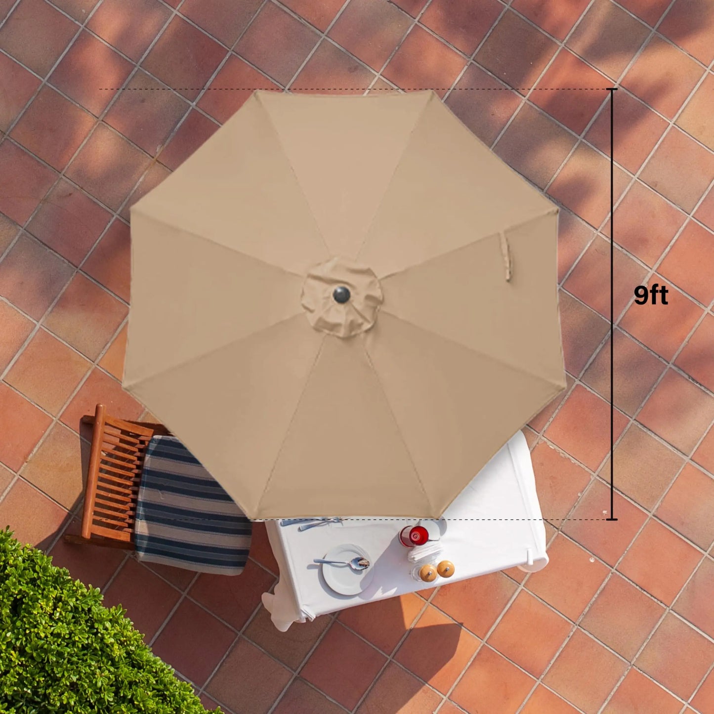 Online Goods Warehouse Outdoor Patio Umbrella Tilt Crank