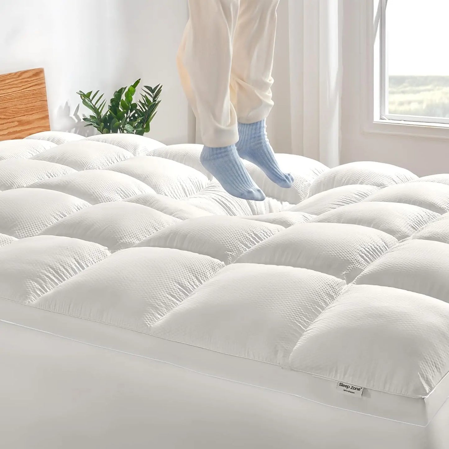 Online Goods Warehouse Mattress Pad Deep Pocket Topper