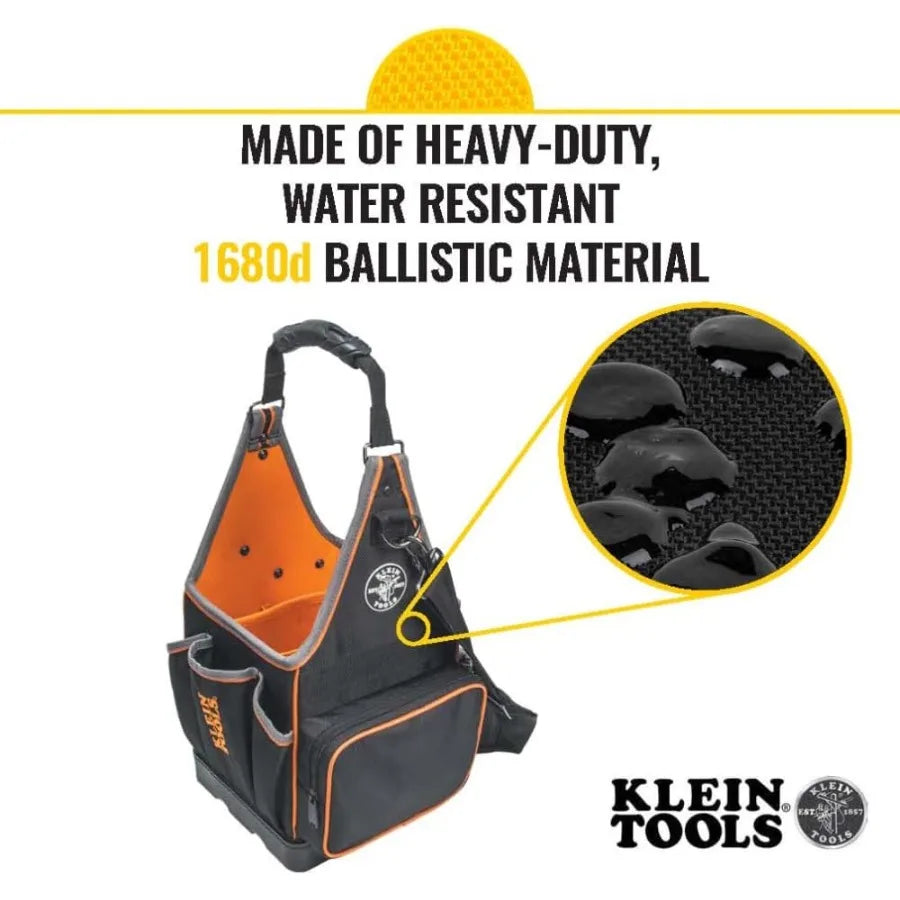 554158-14 Tool Bag Tradesman Pro Tote with 20 Pockets Made of 1680d Ballistic Weave and a Fully Molded Bottom 8-Inc