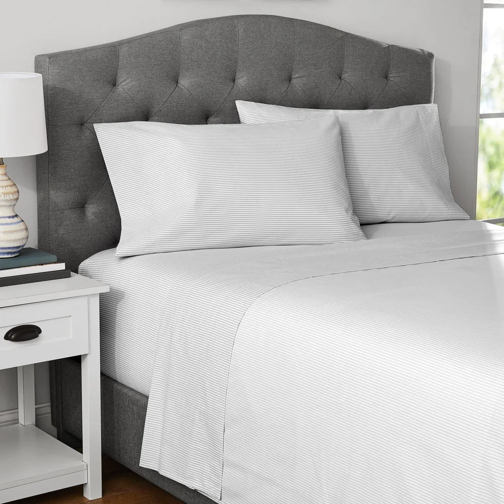 DUTRIEUX 300 Thread Count Striped Cotton Blend Bed Sheet Set