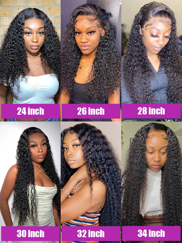 Peruvian Water Curly Deep Wave HD Lace Front Wig Pro