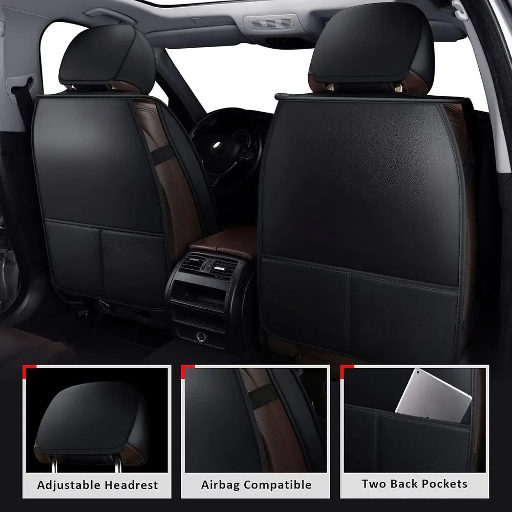 Waterproof Seat Cover Full Set Vehicle Cushion Cover Automotive Seat Protector Breathable Universal Fit for Most Sedan, Truck an