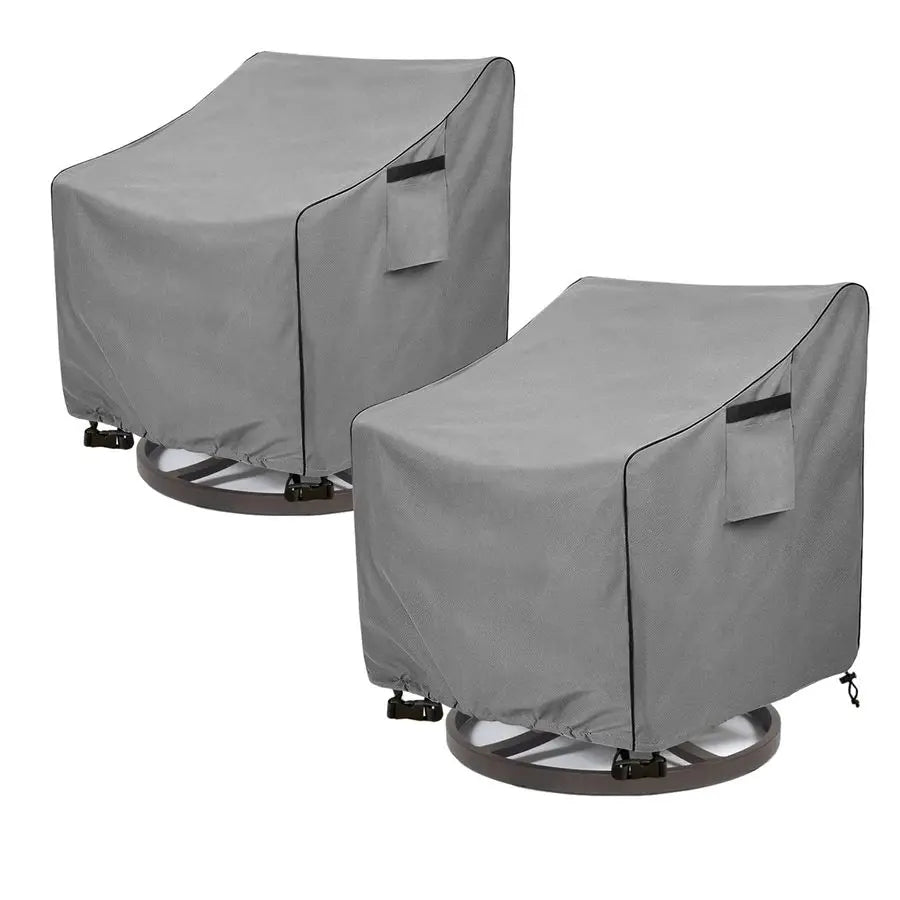 Outdoor Swivel Chair Cover 2 Pack,Outdoor Furniture Patio Chair Covers Waterproof Clearance,30 W x 34 D x 38.5 H Outdoor Lawn Pa
