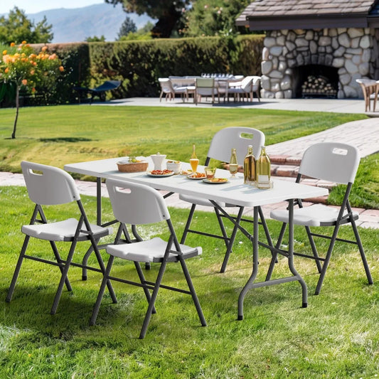 Indoor Outdoor Folding Portable Collapsible Plastic Table
