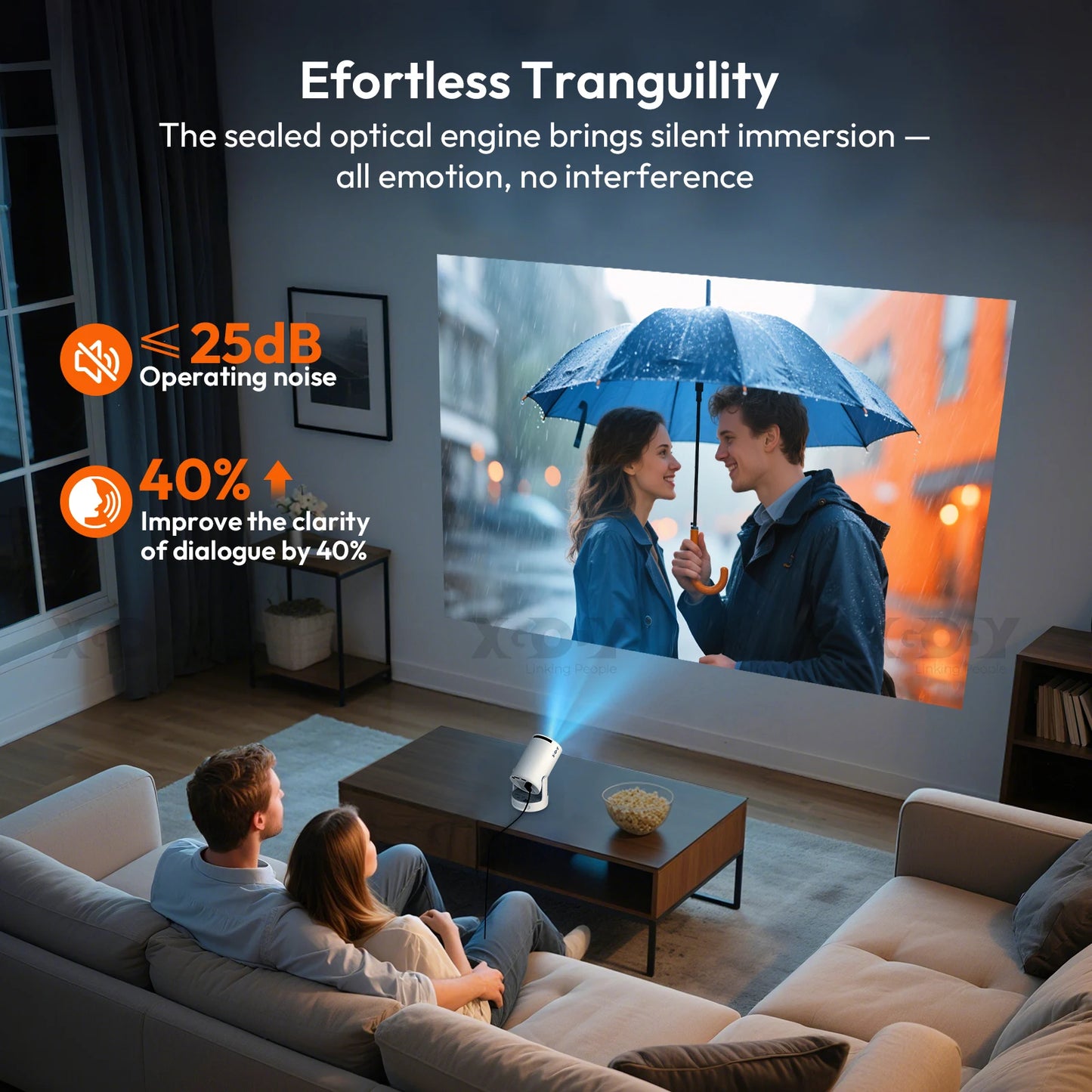 XGODY 4K LED Projector 12000 Lumen WiFi 6 Bluetooth 5.0