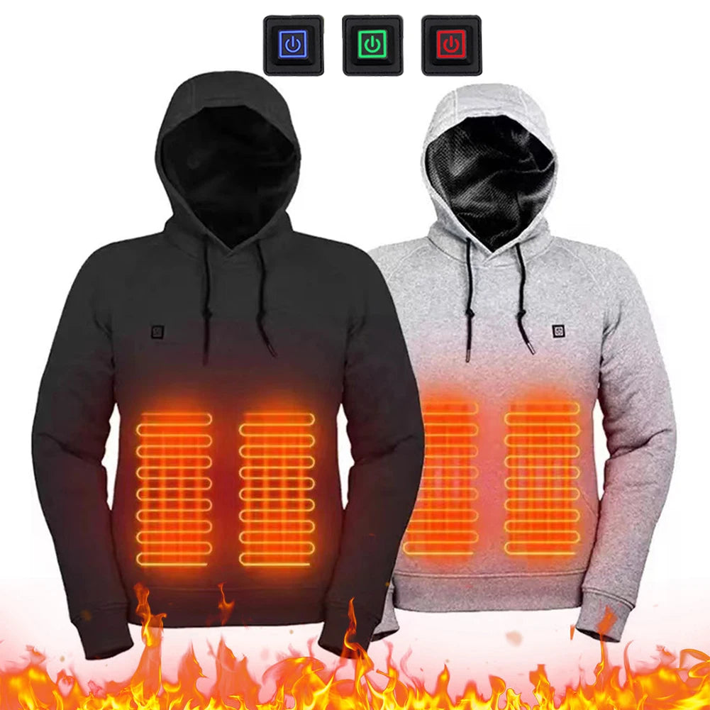 APWIKOGERCN Heated Jacket USB Rechargeable 5 Heating Zones