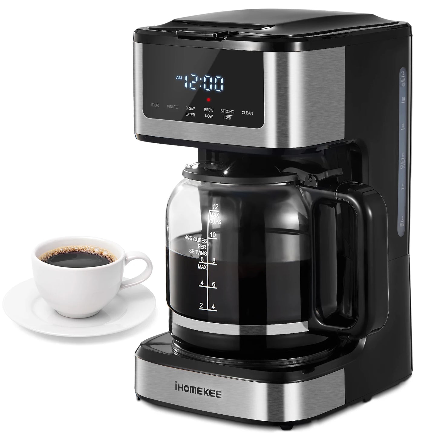 Yabano Programmable Drip Coffee Maker Iced Coffee Function