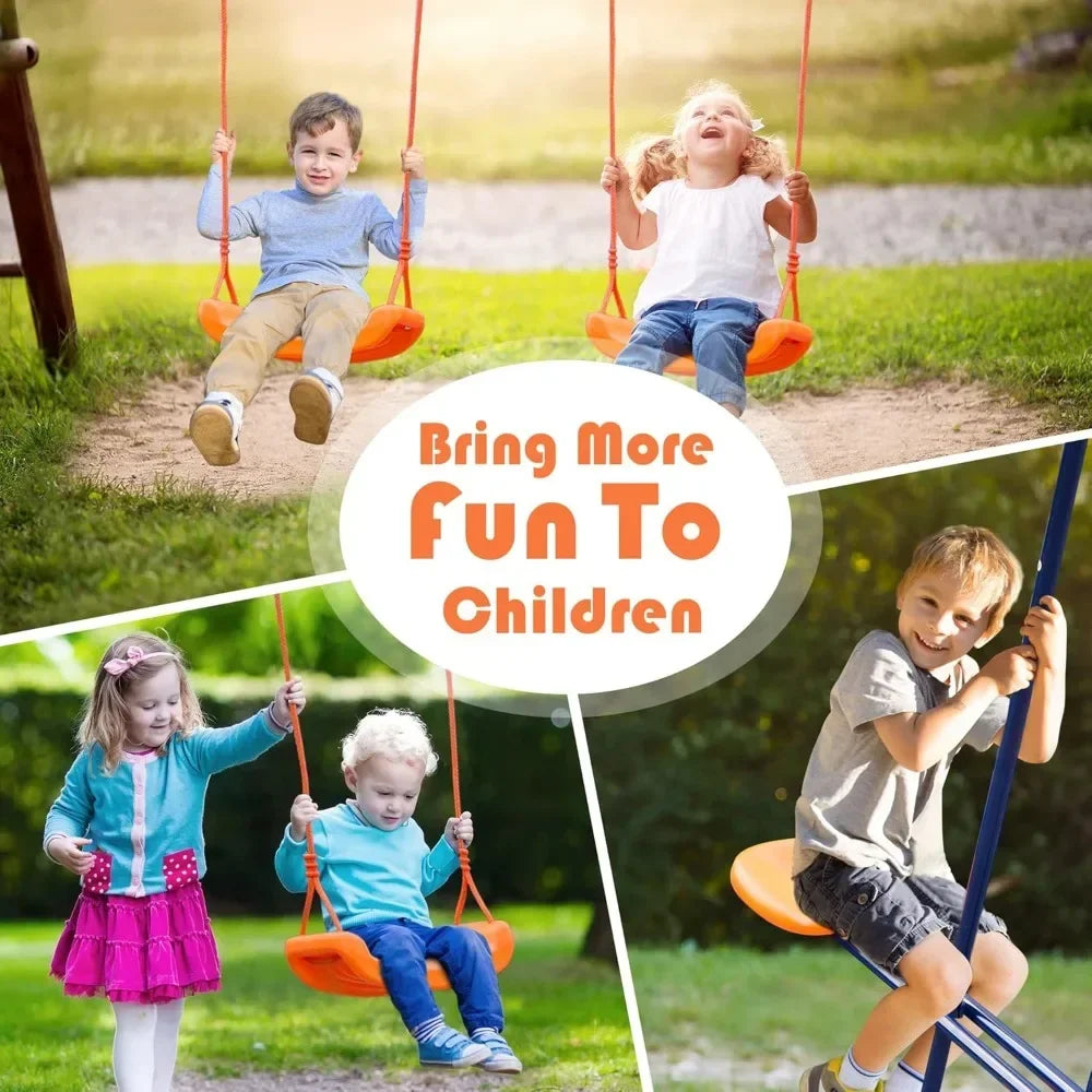 HUANZHUANG Outdoor Swing Set A Frame Heavy Duty Metal