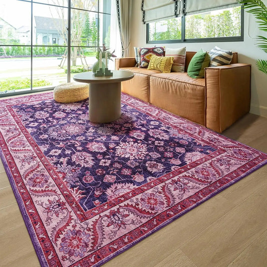 Online Goods Warehouse Vintage Floral Area Rug Soft Plush