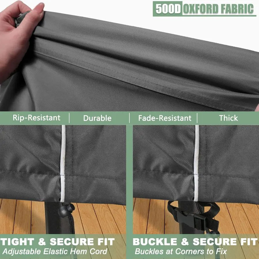 Patio Furniture Cover 4Piece Set, Heavy Dut 600D Outdoor Furniture Cover Waterproof for Lawn Patio Chairs, Loveseat and Coffe ta