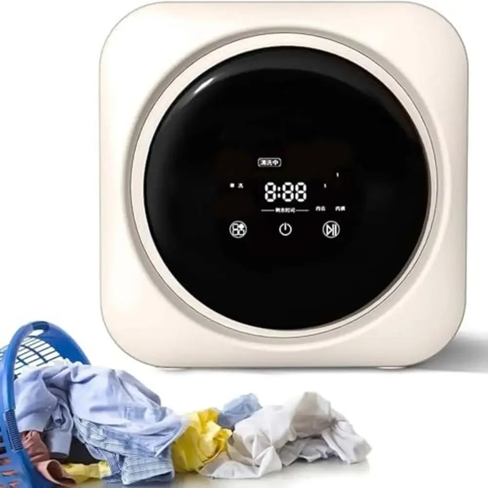 XMSJ Portable Front Load Washer Dryer 3.7kg Capacity