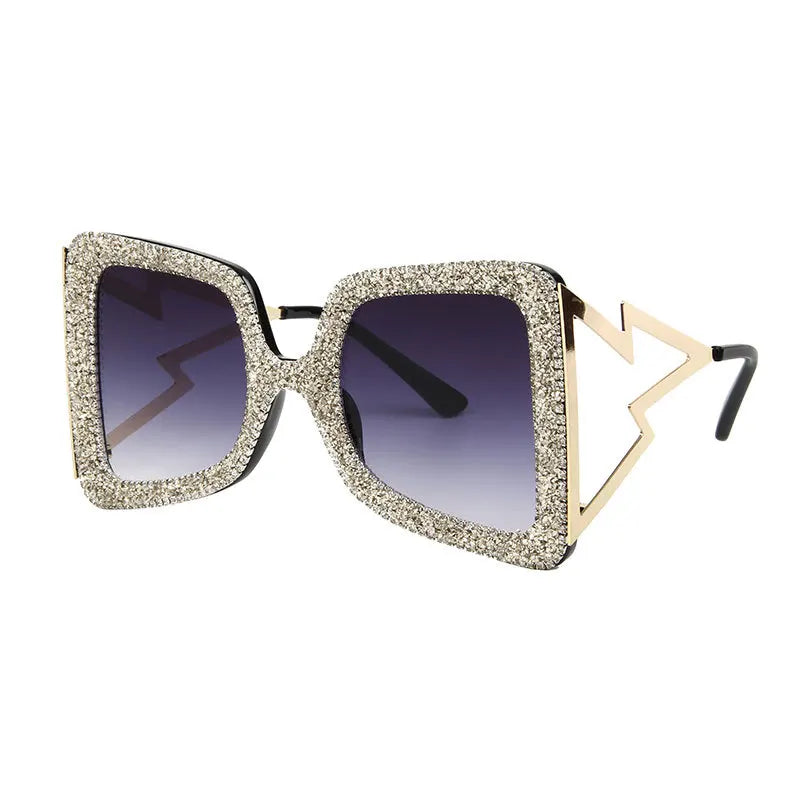 FenQiqi Butterfly Rhinestone Gradient Designer Sunglasses