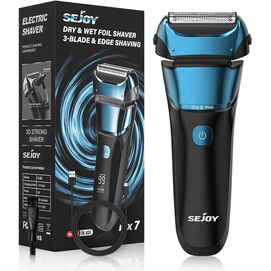 Sejoy Electric Razor For Men Foil Shaver 7500 RPM High Speed