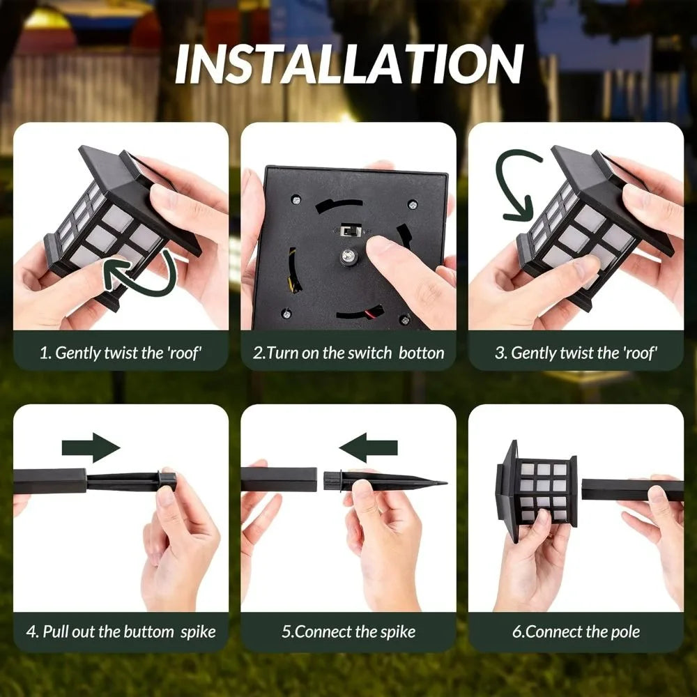 DUTRIEUX Waterproof Solar Outdoor Light for Garden