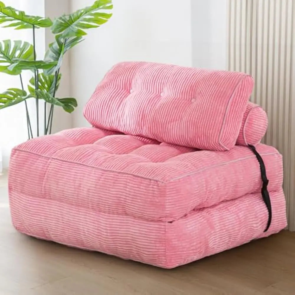Combination Sofa Bed With Pillow Convertible Sleeper Chair