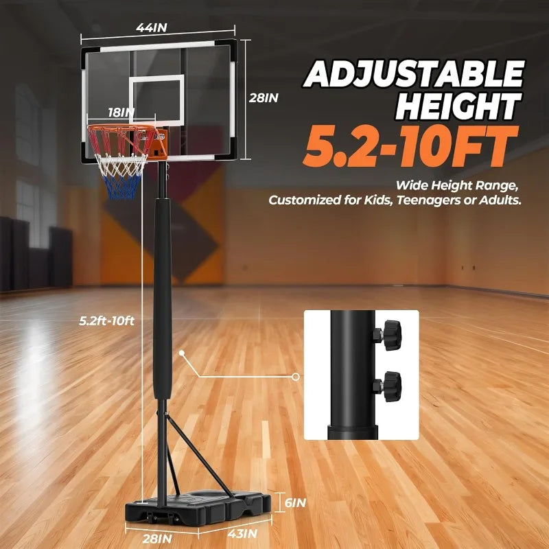 Online Goods Warehouse Adjustable Portable Basketball Hoop