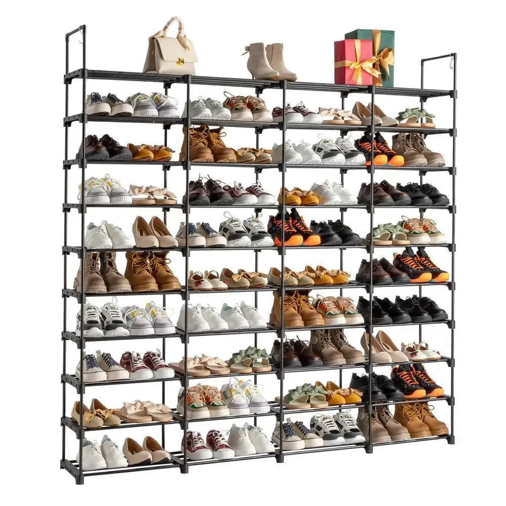 Hign-concerned 10 Tier Shoe Boot Organizer Rack To 80 Pairs
