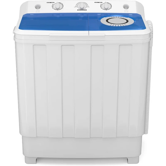 Zynkez Portable Twin Tub Washing Machine With Drain Pump