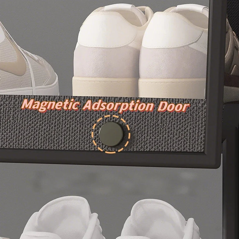 Online Goods Warehouse Five Layer Dustproof Shoe Cabinet