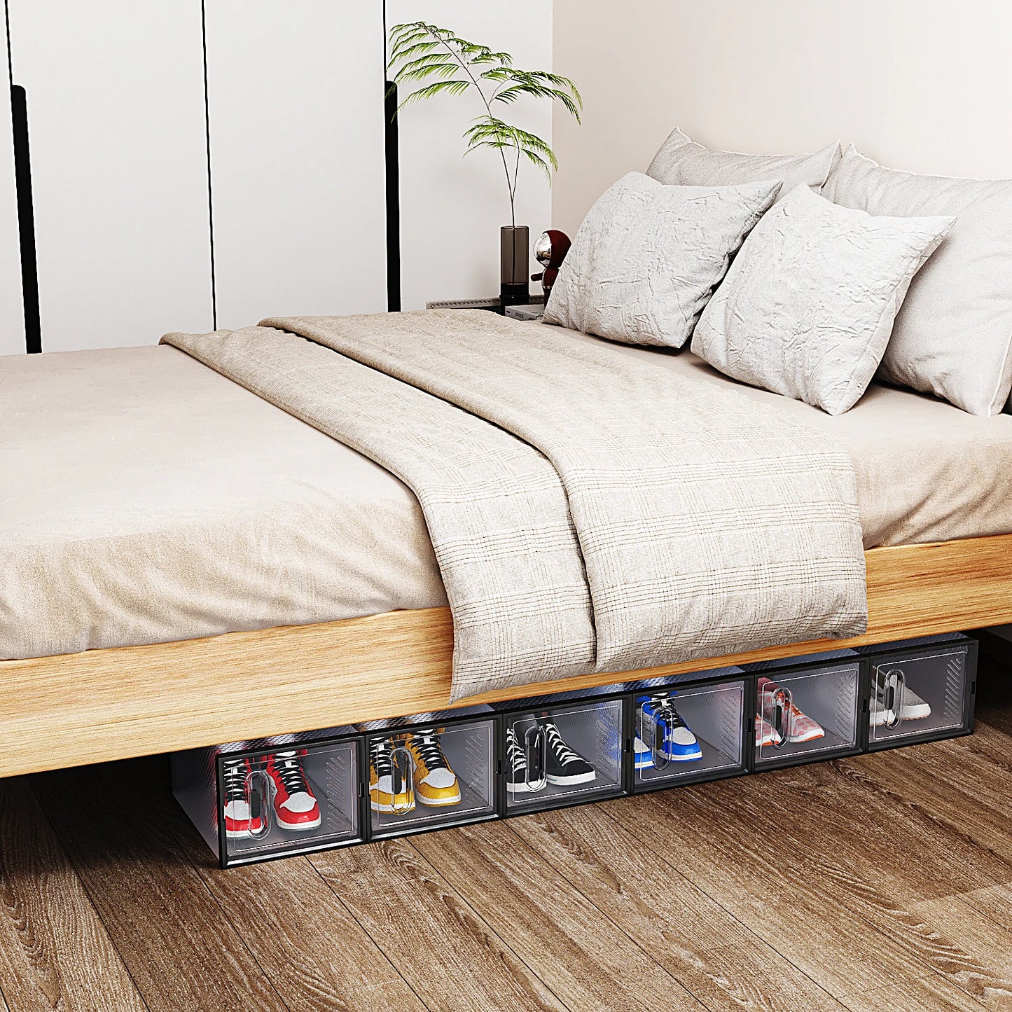 Stackable Shoe Organizer Boxes Online Goods Warehouse