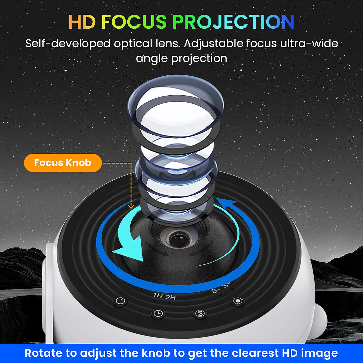 Mexllex Galaxy Star Projector Planetarium 360 Rotation