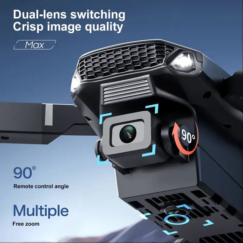 Dual Camera Drone With Screen Control And One Key Takeoff