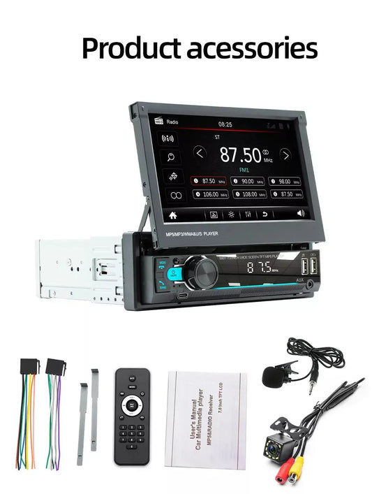 ESSGOO Car Stereo Head Unit MP5 Bluetooth Touch Screen USB