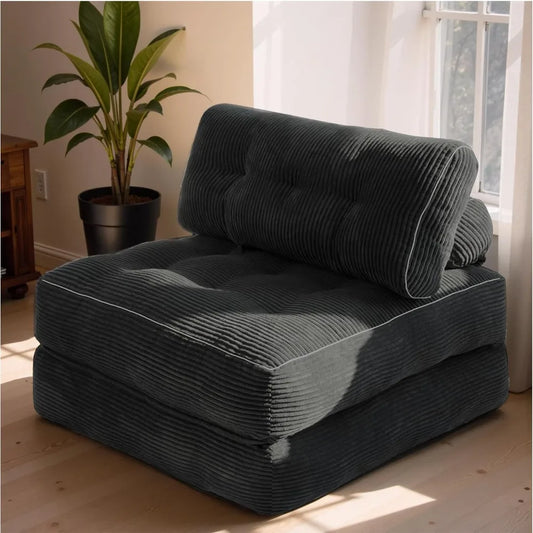 Combination Sofa Bed With Pillow Convertible Sleeper Chair