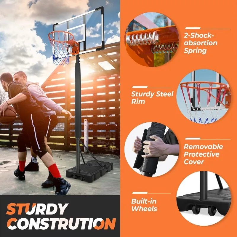 Online Goods Warehouse Adjustable Portable Basketball Hoop