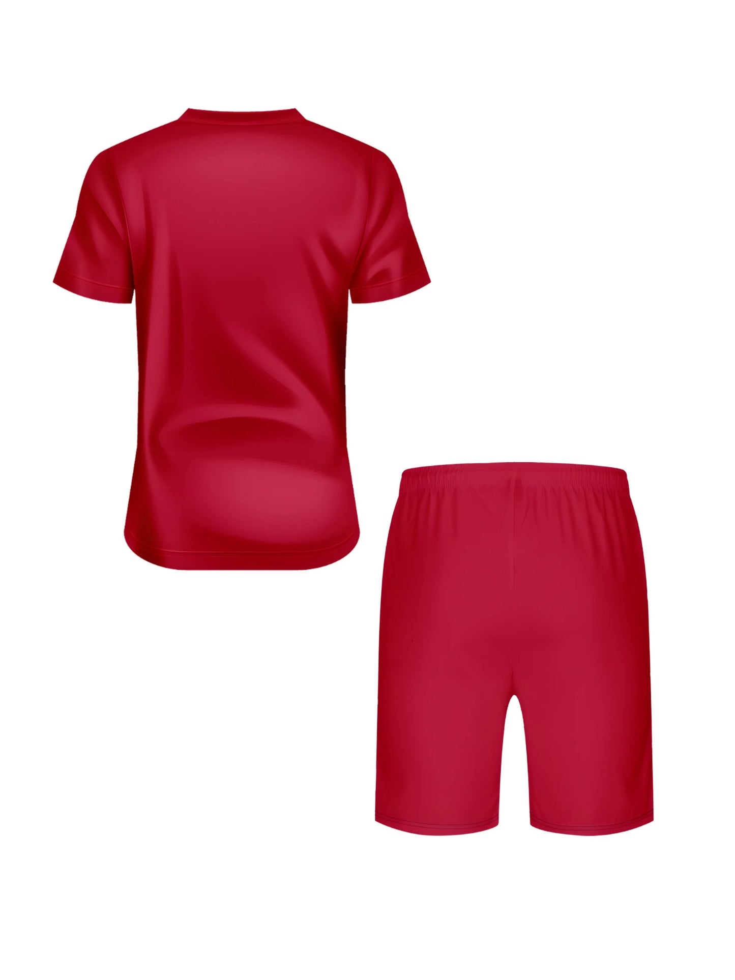 Jiangxi Mens Casual Two Piece Short Sleeve Set 3D Print