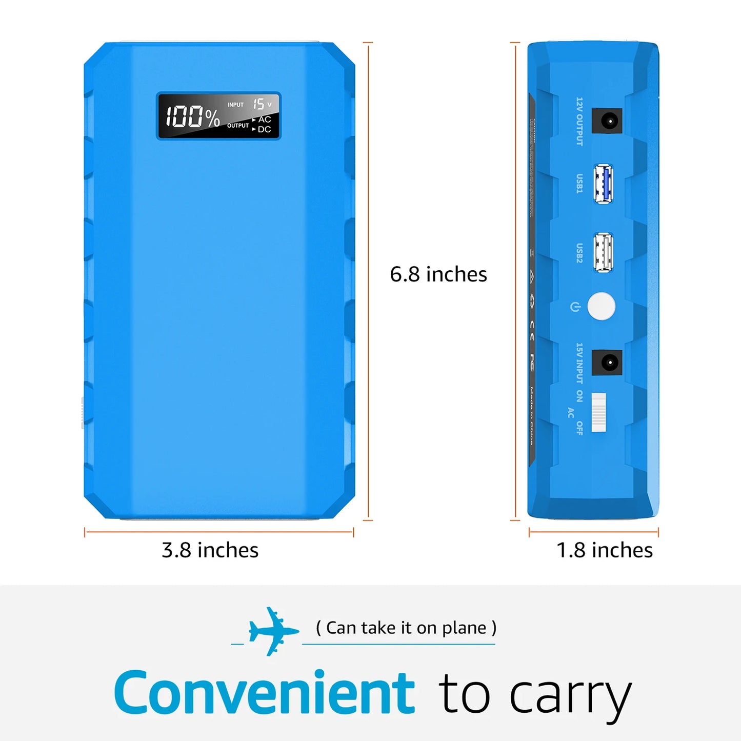 SinKeu Portable Compact Power Bank 88.8Wh 65W AC DC Outlet